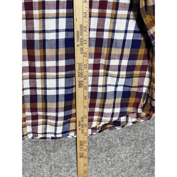 Old Navy Slim Fit Long Sleeve Plaid Flannel Button Down Shirt Mens Size XXL - Picture 15 of 15